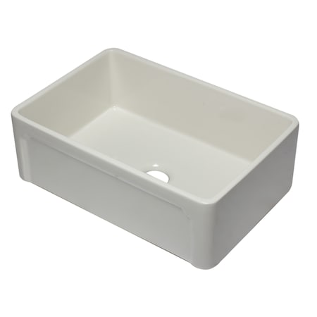 Alfi Brand 30" Biscuit Reversible Sgl Fireclay Farmhouse Kitchen Sink AB3020SB-B